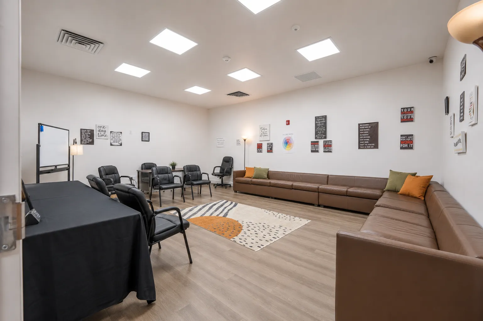 Group therapy room